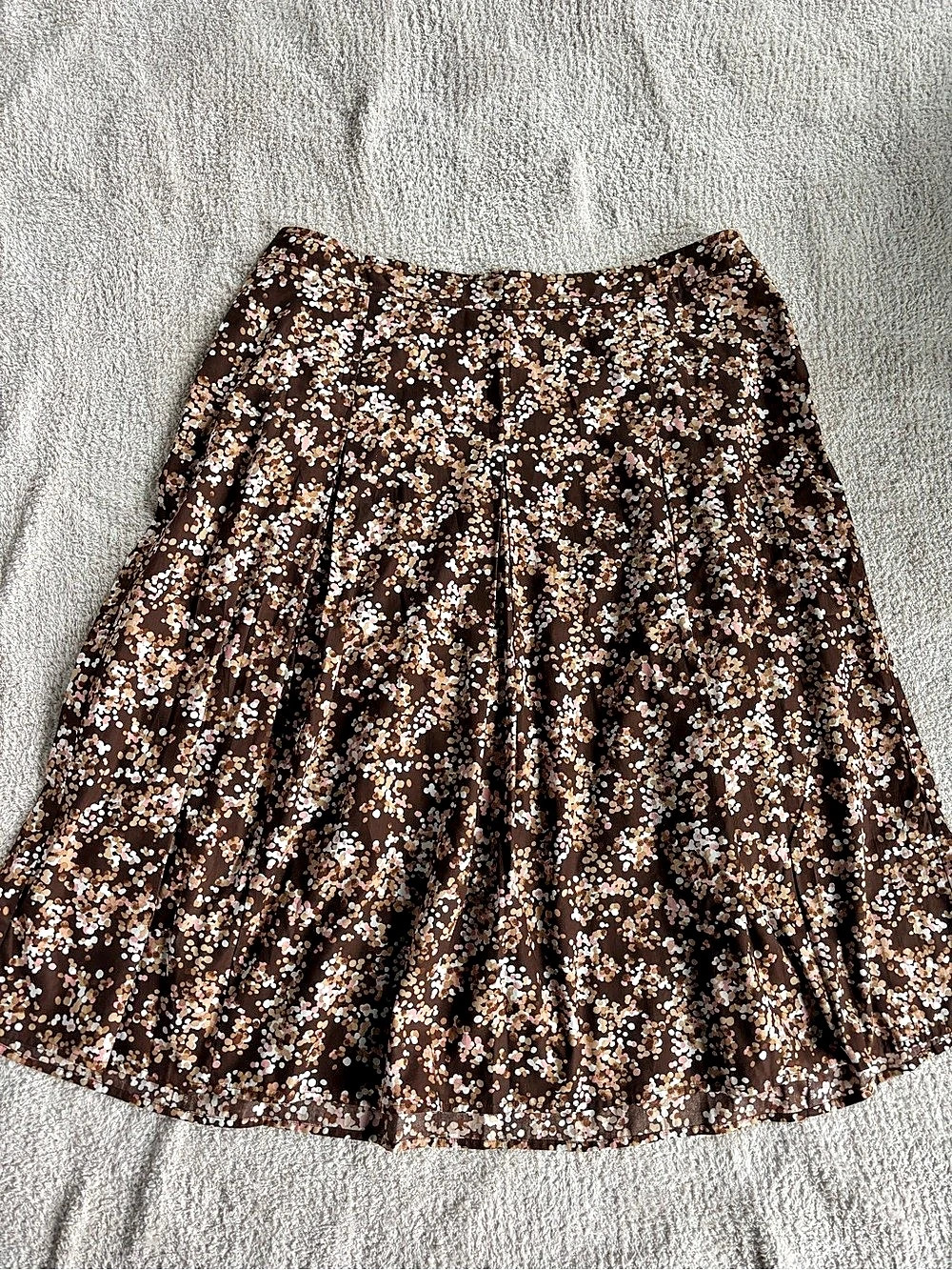 Emma James Woman Floral A-Line Skirt Brown & Pink 18W